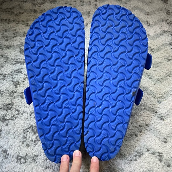 Birkenstock Arizona Essentials EVA Blue Slides Pool Shoes Double Buckle Sandals - Picture 14 of 14